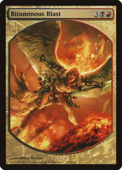 Bituminous Blast P10-7 Magic Player Rewards 2010 Magic card