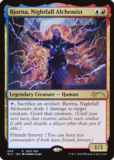 Bjorna, Nightfall Alchemist SLX-2 Universes Within Magic card