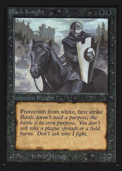 Black Knight CEI-95 Intl. Collectors' Edition Magic card