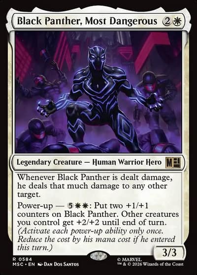 Black Panther, Most Dangerous 584 Marvel Super Heroes Commander Magic card