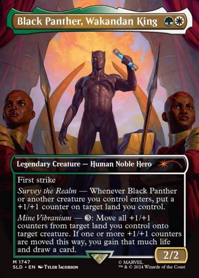 Black Panther, Wakandan King 1747 Secret Lair Drop Magic card