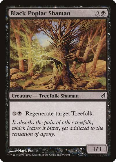 Black Poplar Shaman 99 Lorwyn Magic card