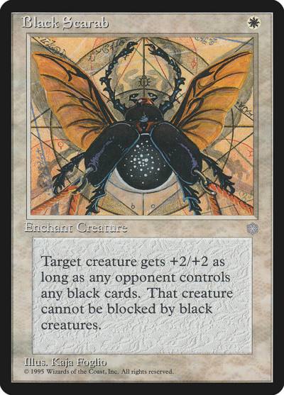 Black Scarab ICE-6 Ice Age Magic card