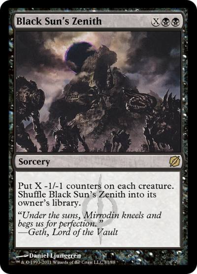 Black Sun's Zenith TD2-81 Duel Decks: Mirrodin Pure vs. New Phyrexia Magic card