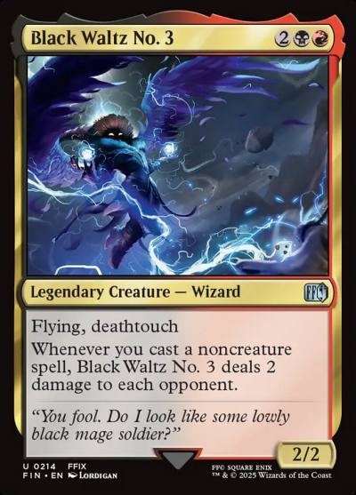 Black Waltz No. 3 FIN-214 Final Fantasy Magic card