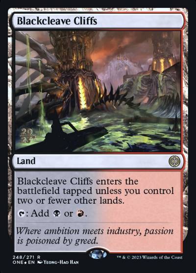 Blackcleave Cliffs PONE-248S Phyrexia: All Will Be One Promos Magic card