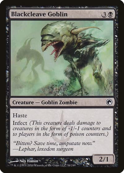 Blackcleave Goblin 54 Scars of Mirrodin Magic card
