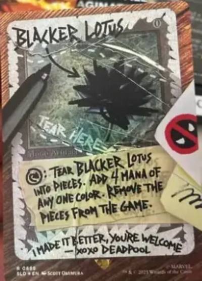 Blacker Lotus SLD-869 Secret Lair Drop Magic card