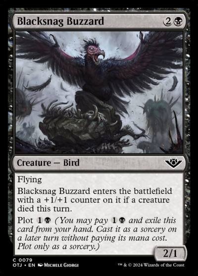 Blacksnag Buzzard 79 Outlaws of Thunder Junction Magic card
