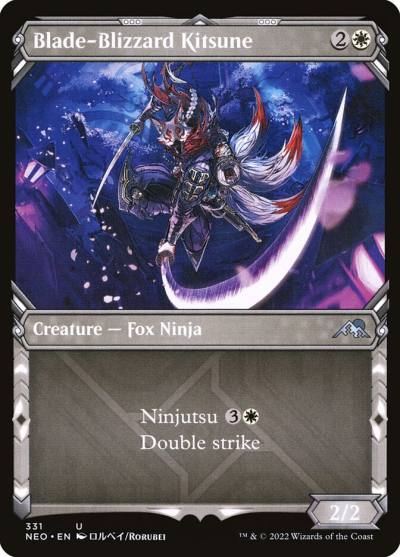 Blade-Blizzard Kitsune NEO-331 Kamigawa: Neon Dynasty Magic card