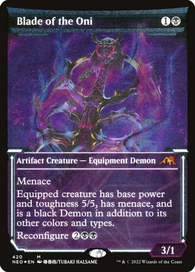 Blade of the Oni NEO-420 Kamigawa: Neon Dynasty Magic card