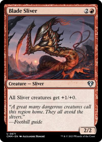 Blade Sliver CMM-871 Commander Masters Magic card