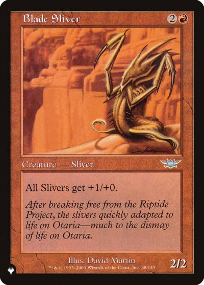 Blade Sliver PLST-LGN-88 The List Magic card