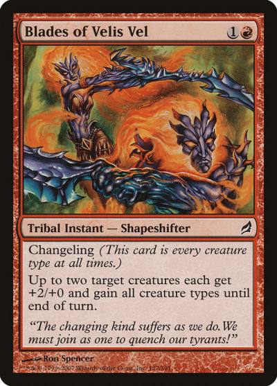 Blades of Velis Vel LRW-152 Lorwyn Magic card