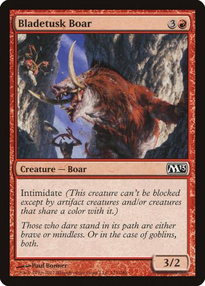 Bladetusk Boar M13-121 Magic 2013 Magic card