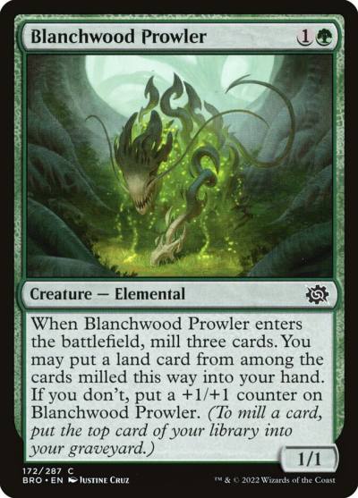 Blanchwood Prowler BRO-172 The Brothers' War Magic card