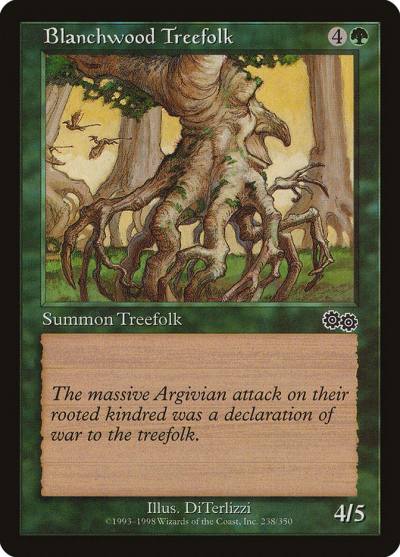 Blanchwood Treefolk 238 Urza's Saga Magic card