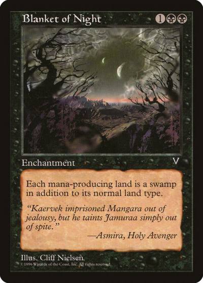 Blanket of Night VIS-52 Visions Magic card