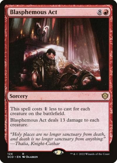 Blasphemous Act SCD-124 Starter Commander Decks Magic card