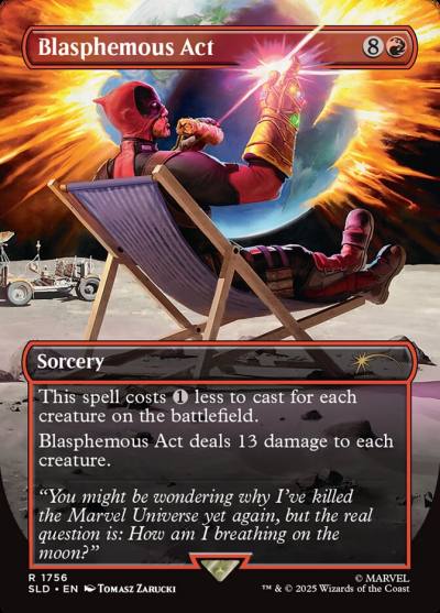 Blasphemous Act SLD-1756 Secret Lair Drop Magic card