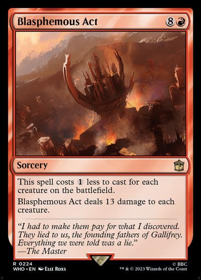 Blasphemous Act WHO-224 Doctor Who Magic card