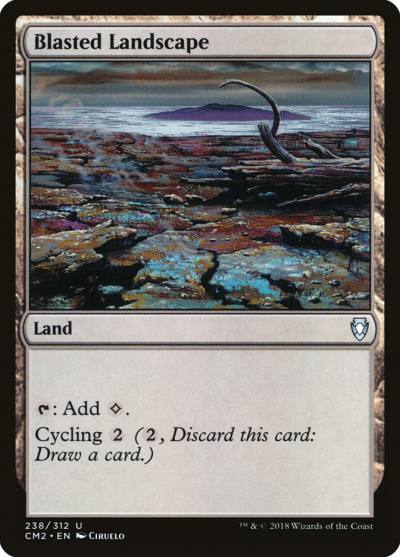 Blasted Landscape CM2-238 Commander Anthology Volume II Magic card