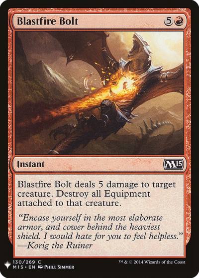 Blastfire Bolt PLST-M15-130 The List Magic card