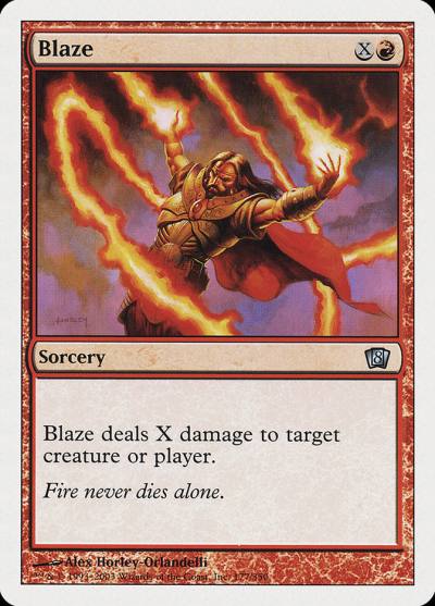 Blaze 8ED-177 Eighth Edition Magic card