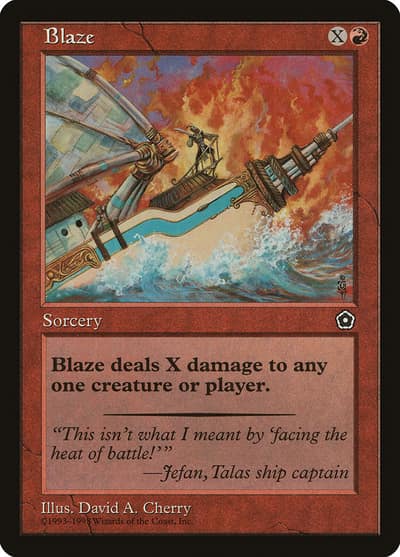 Blaze P02-91 Portal Second Age Magic card