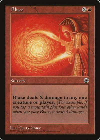 Blaze POR-118CROSS Portal Magic card