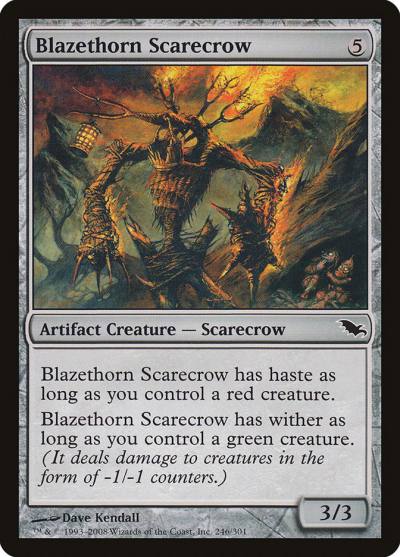 Blazethorn Scarecrow 246 Shadowmoor Magic card