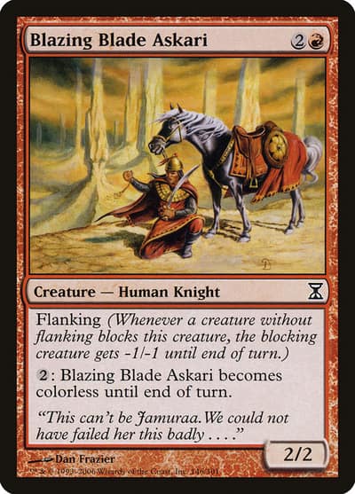 Blazing Blade Askari 146 Time Spiral Magic card