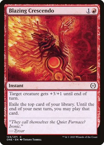 Blazing Crescendo ONE-123 Phyrexia: All Will Be One Magic card