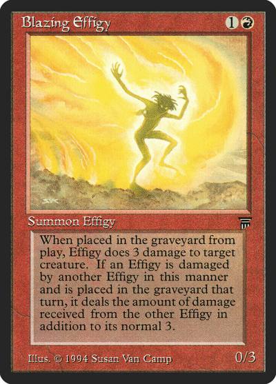 Blazing Effigy LEG-134 Legends Magic card