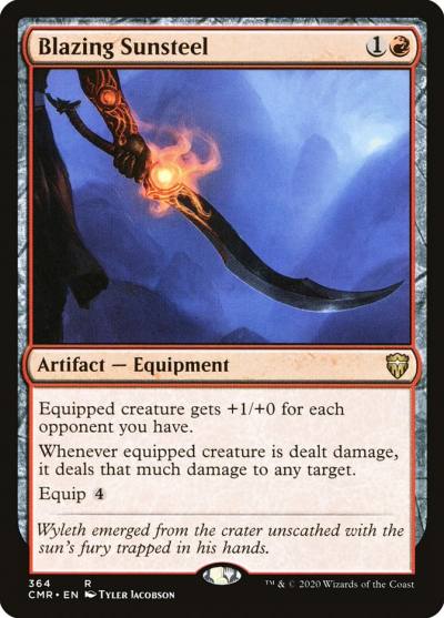 Blazing Sunsteel CMR-364 Commander Legends Magic card