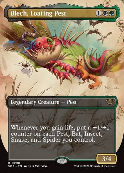 Blech, Loafing Pest SOS-298 Secrets of Strixhaven Magic card