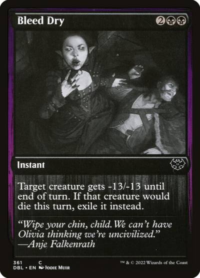 Bleed Dry DBL-361 Innistrad: Double Feature Magic card