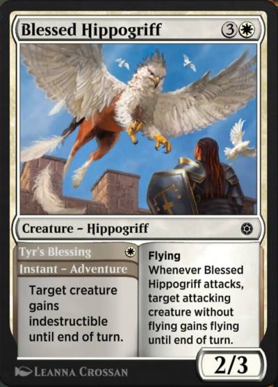 Blessed Hippogriff // Tyr's Blessing HBG-85 Alchemy Horizons: Baldur's Gate Magic card
