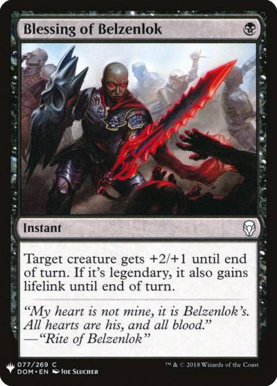 Blessing of Belzenlok PLST-DOM-77 The List Magic card