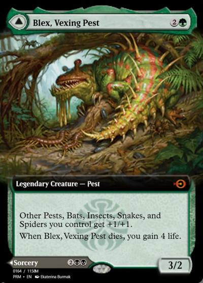 Blex, Vexing Pest // Search for Blex PRM-90300 Magic Online Promos Magic card