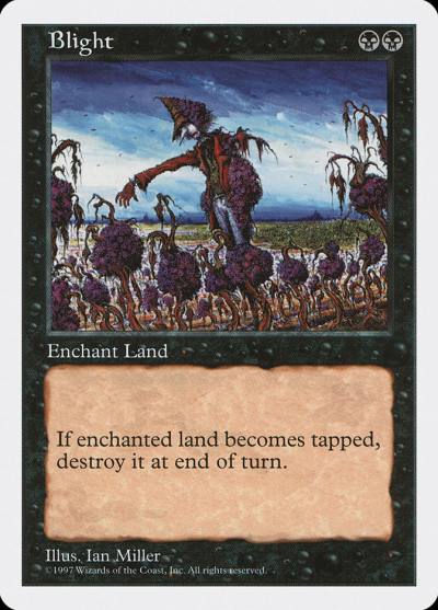 Blight 5ED-144 Fifth Edition Magic card