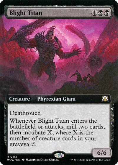 Blight Titan MOC-112 March of the Machine Commander Magic card