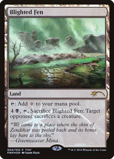 Blighted Fen F16-4 Friday Night Magic 2016 Magic card