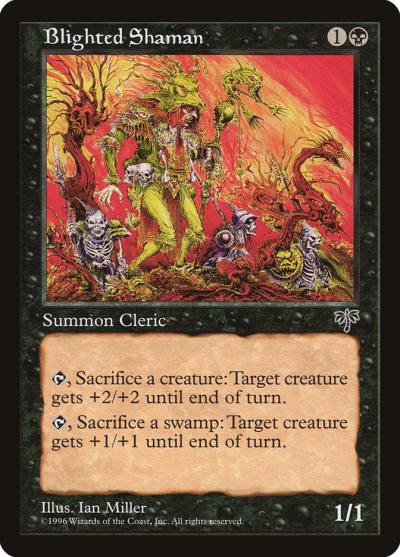 Blighted Shaman MIR-107 Mirage Magic card