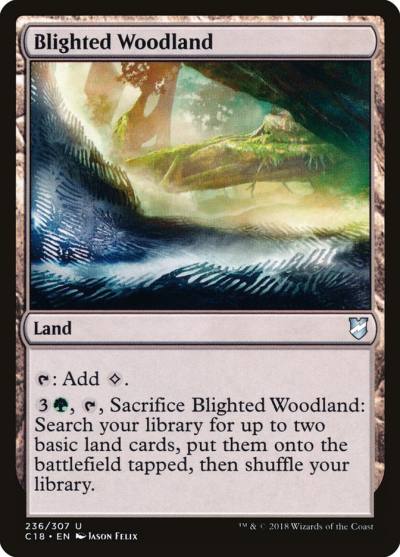 Blighted Woodland C18-236 Commander 2018 Magic card