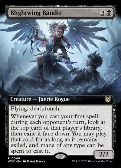 Blightwing Bandit WOC-49 Wilds of Eldraine Commander Magic card