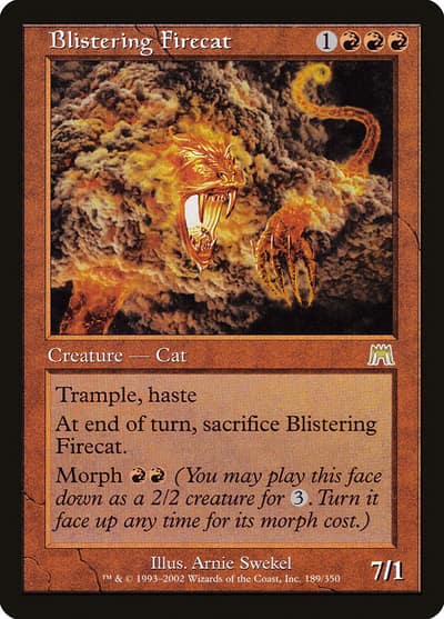 Blistering Firecat 189 Onslaught Magic card