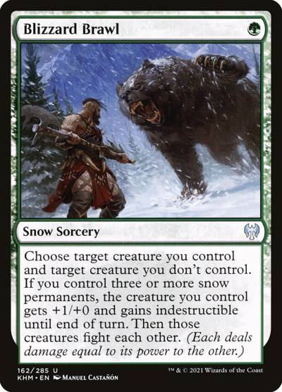Blizzard Brawl KHM-162 Kaldheim Magic card
