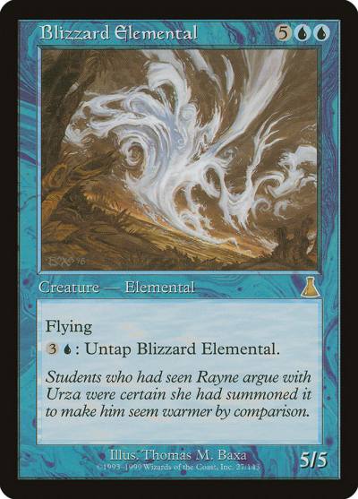 Blizzard Elemental UDS-27 Urza's Destiny Magic card