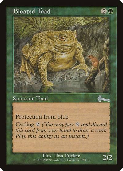 Bloated Toad ULG-97 Urza's Legacy Magic card